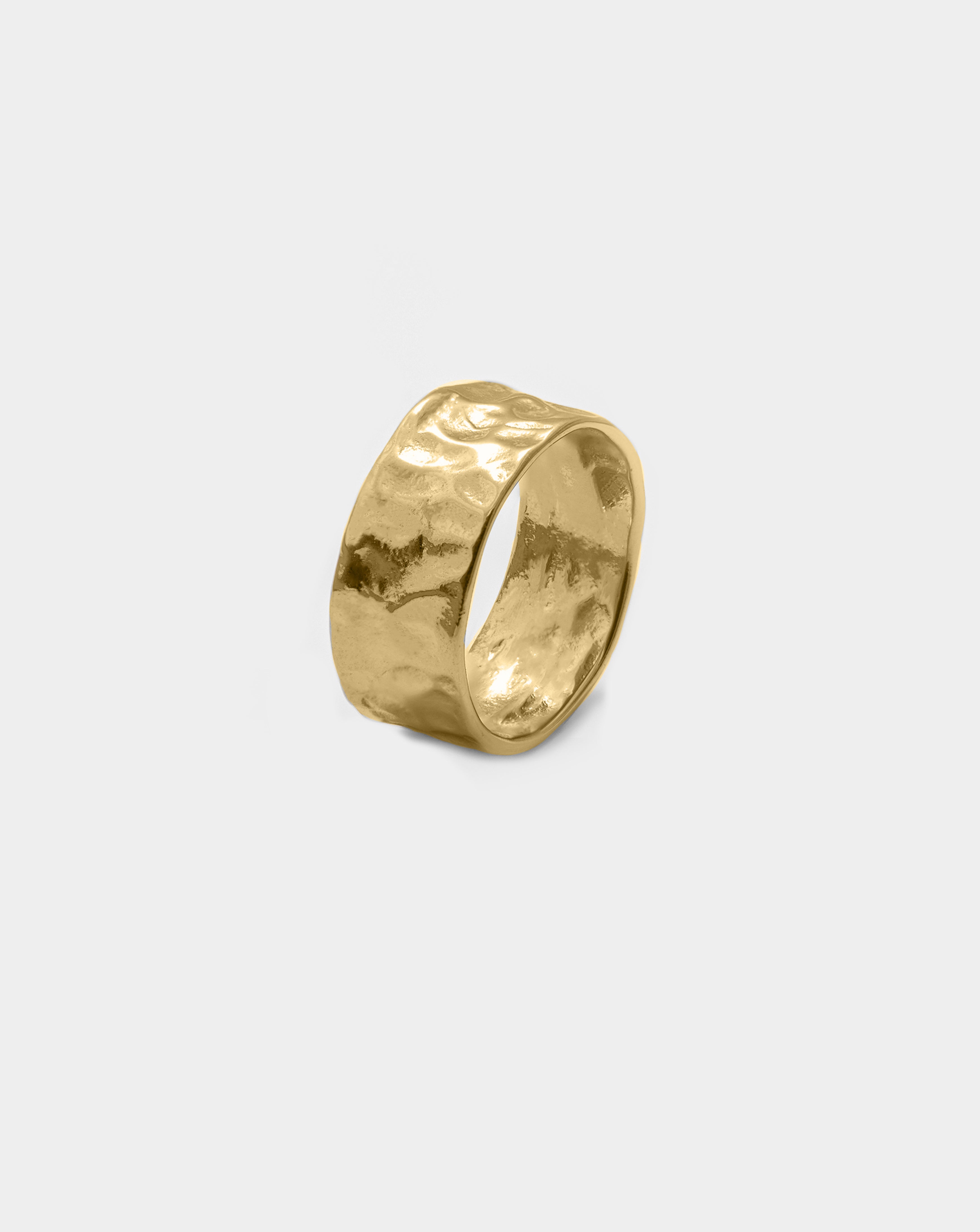 Men's Gold Band Ring Side-image Acardi. Men's jewellery. Minimalistic.