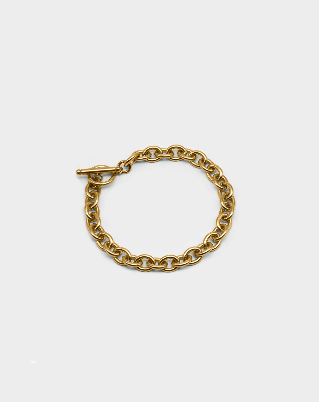 Men's Gold Chain Bracelet Front Acardi