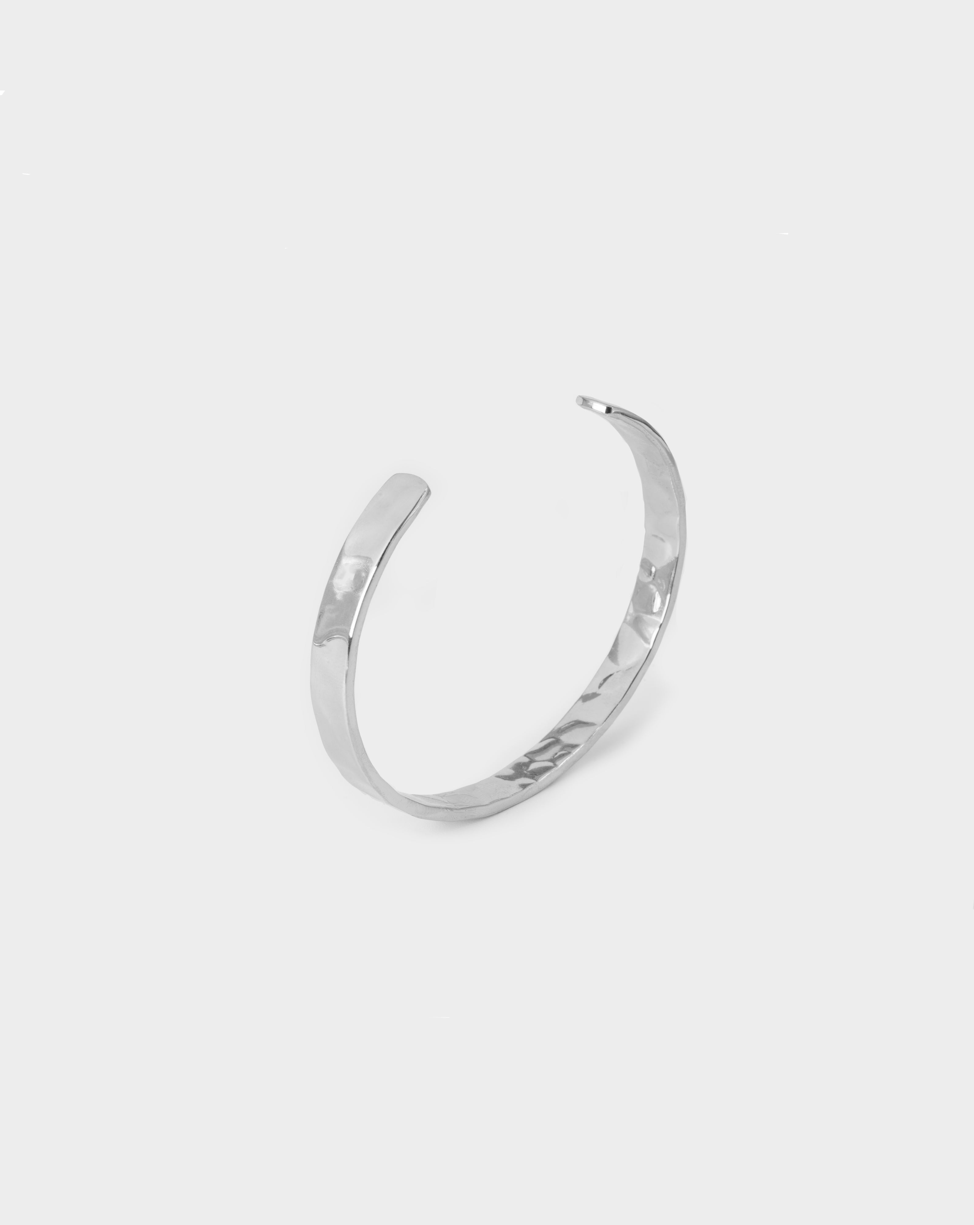 Men's Silver Bracelet, Bangle Side Acardi. Minimalistic. Men's jewellery.