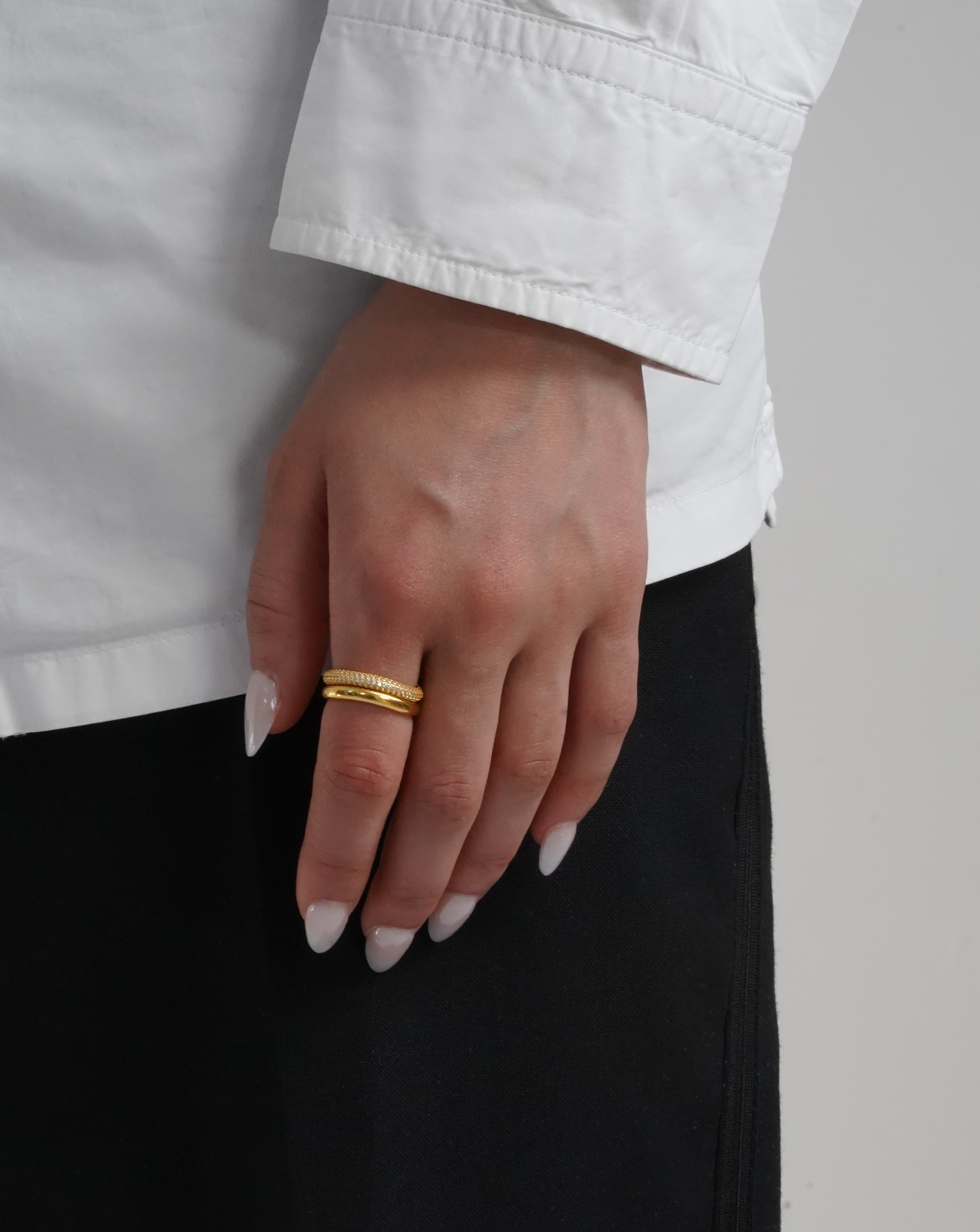 Wave Ring Pair