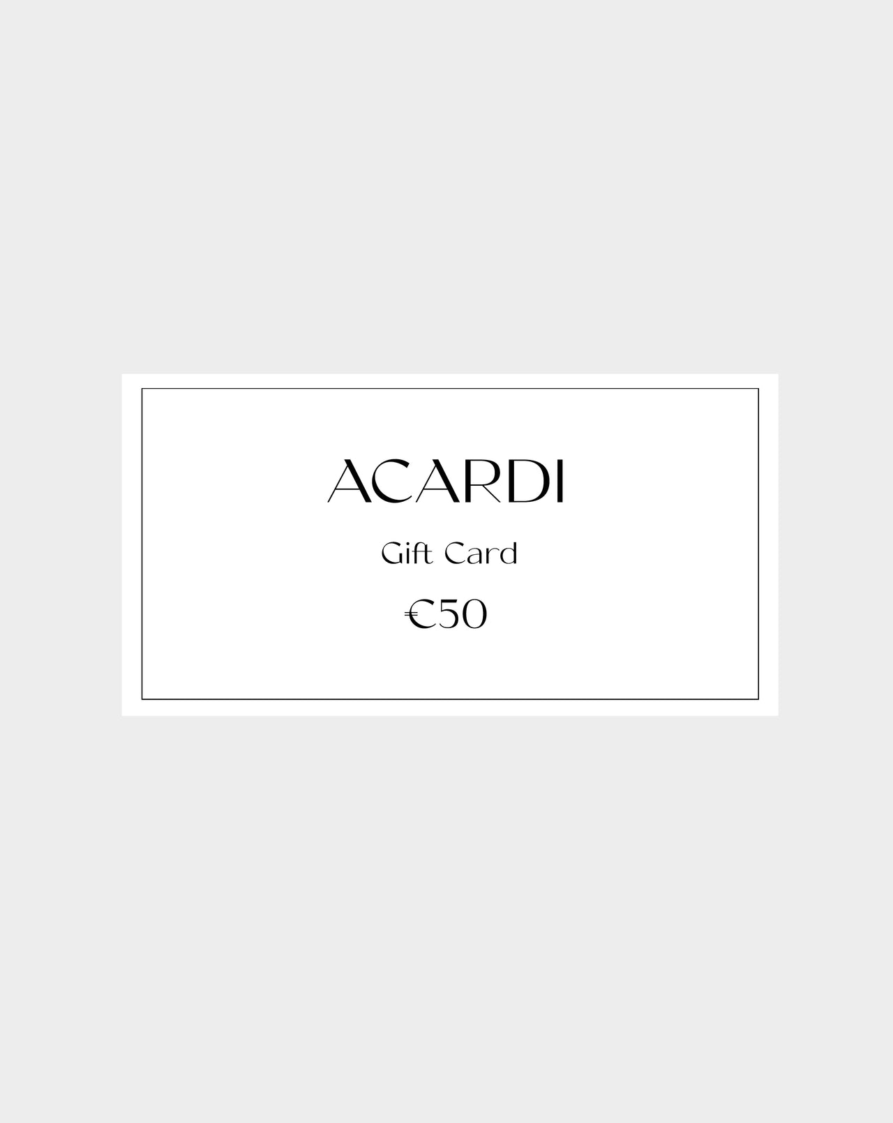 Digital Gift Card | €50