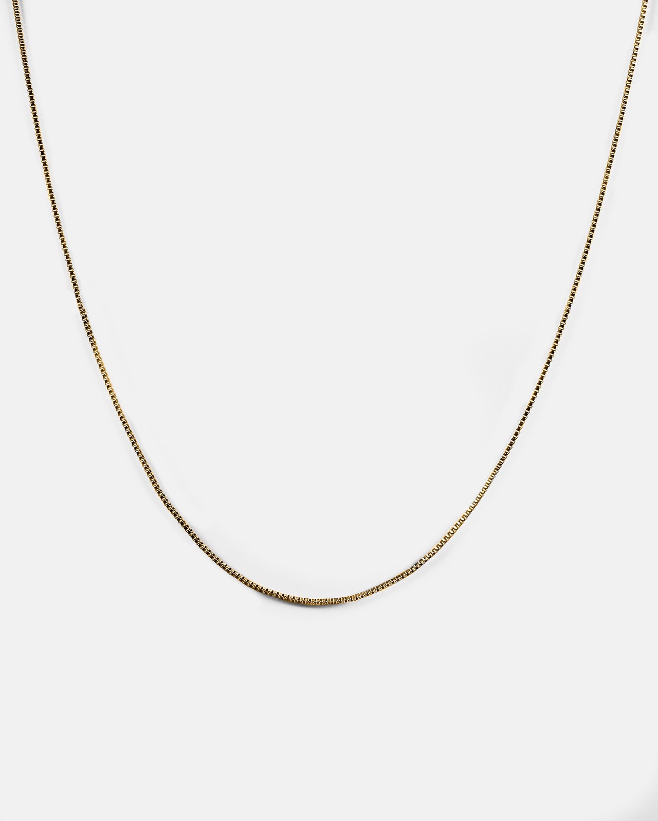 Box Necklace Gold