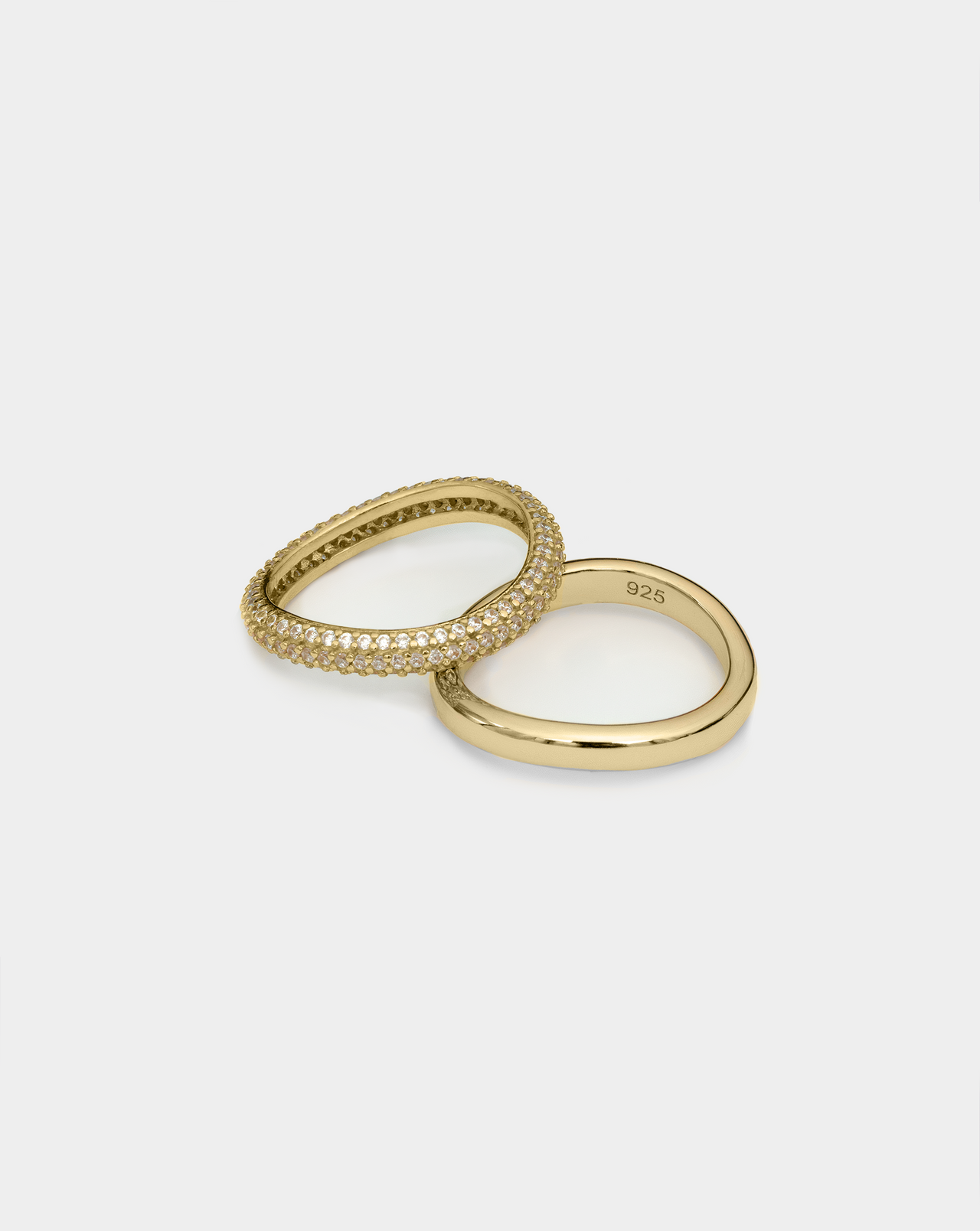 Wave Ring Pair