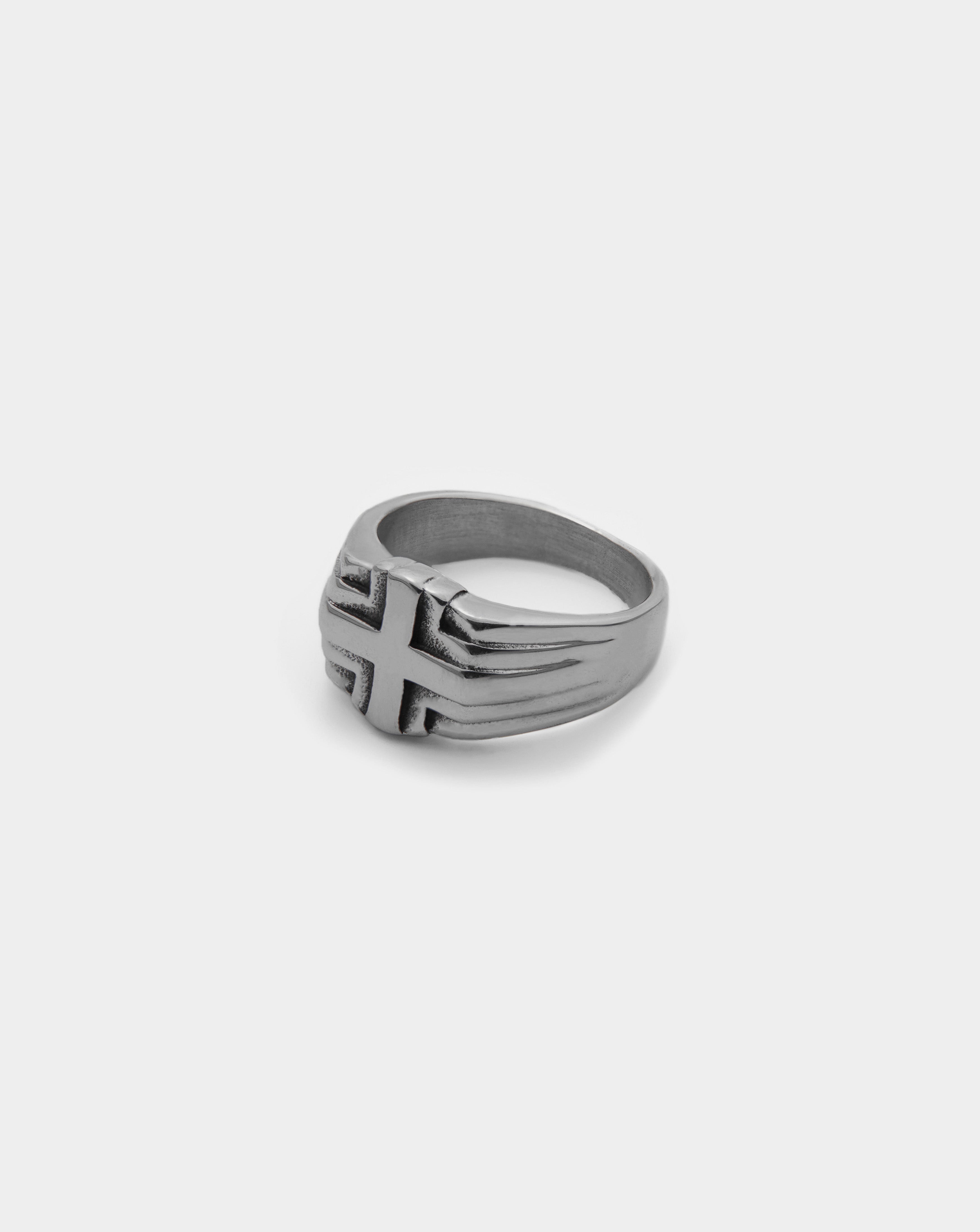 Cross Ring Silver